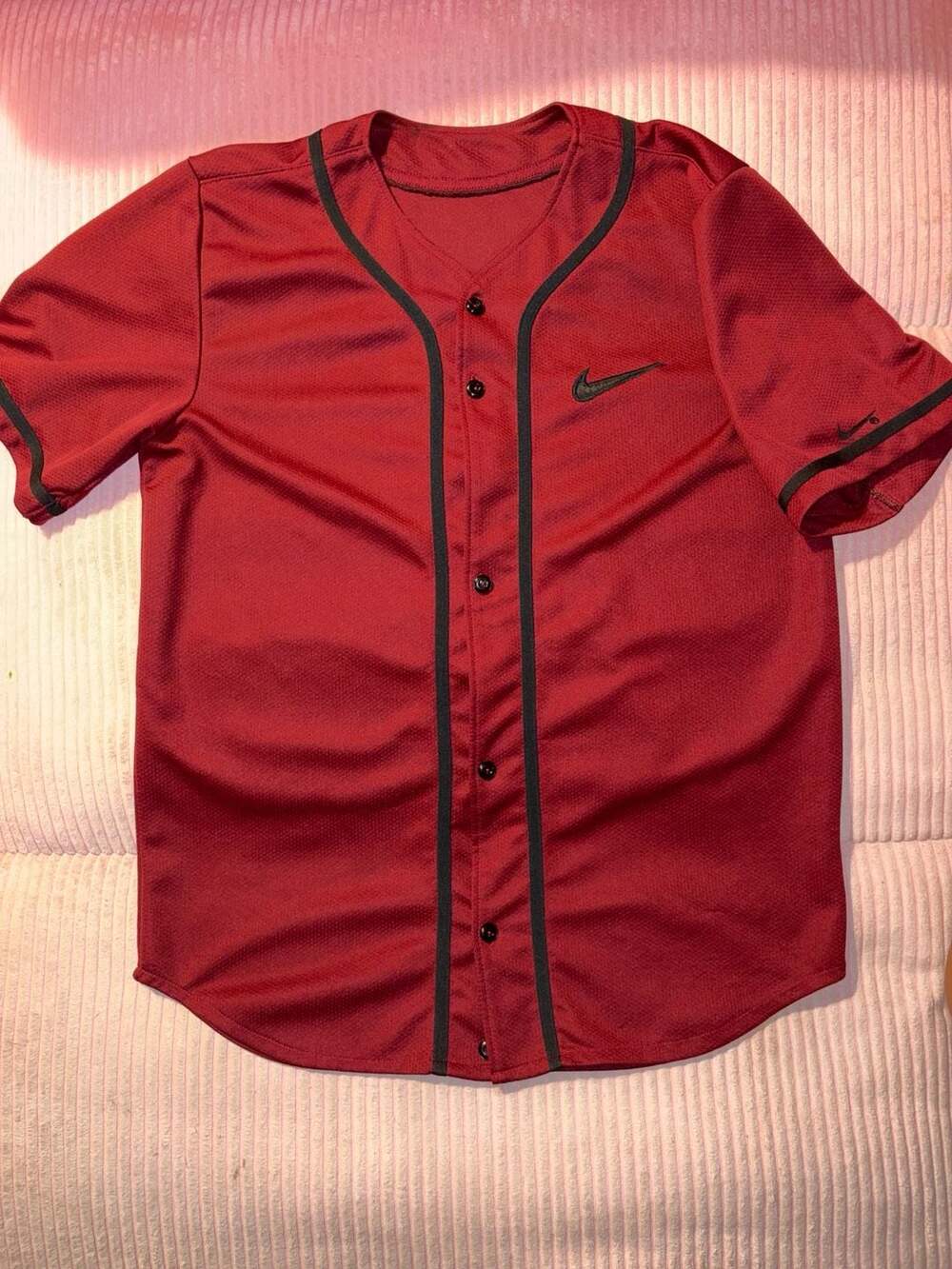 Vintage Nike Short Sleeve Button-Down Baseball Jersey
